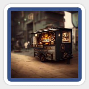 Steampunk Tokyo Ramen Cart Sticker